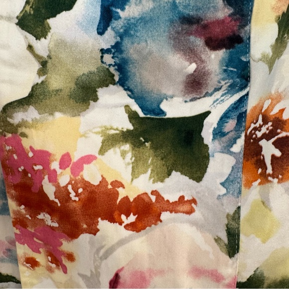 Coldwater‎ Creek Watercolor floral blazer jacket. Size Large - Picture 4 of 9